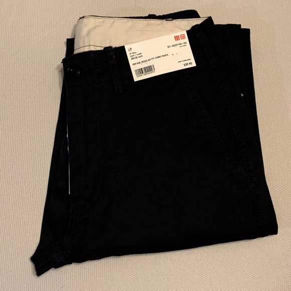 Uniqlo MEN SKINNY FIT 2-WAY STRETCH CHINO PANTS Navy W 28 X L 34" - Picture 2 of 11